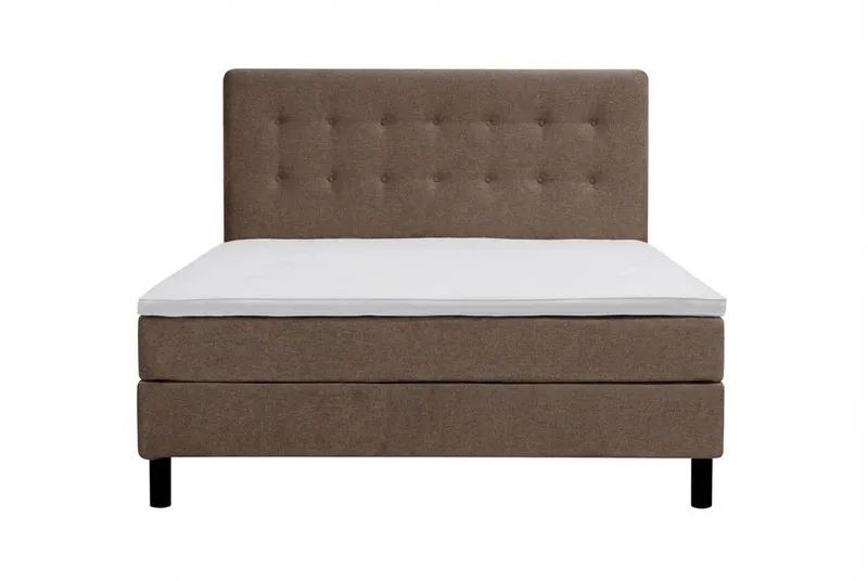 Dream Komplett Sängpaket 150x200 cm Knappar - Brun - Möbler - Säng - Kontinentalsäng