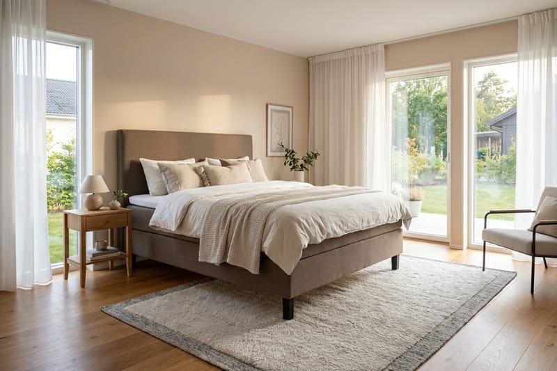 Dream Komplett Sängpaket 150x200 cm Slät - Brun - Möbler - Säng - Kontinentalsäng