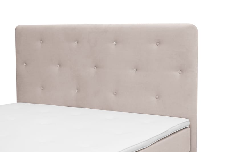 Dream Komplett Sängpaket 160x200 cm Assymetriska knappar - Beige - Möbler - Säng - Kontinentalsäng