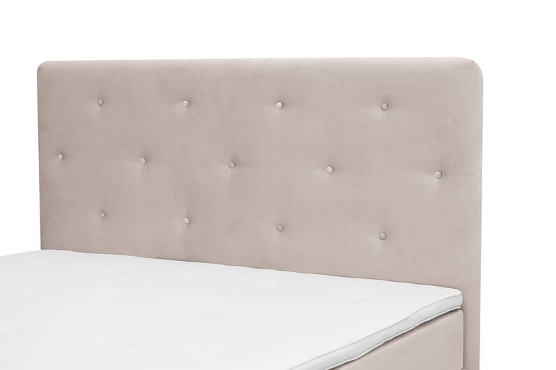 Dream Komplett Sängpaket 160x200 cm Assymetriska knappar - Beige - Möbler - Säng - Kontinentalsäng