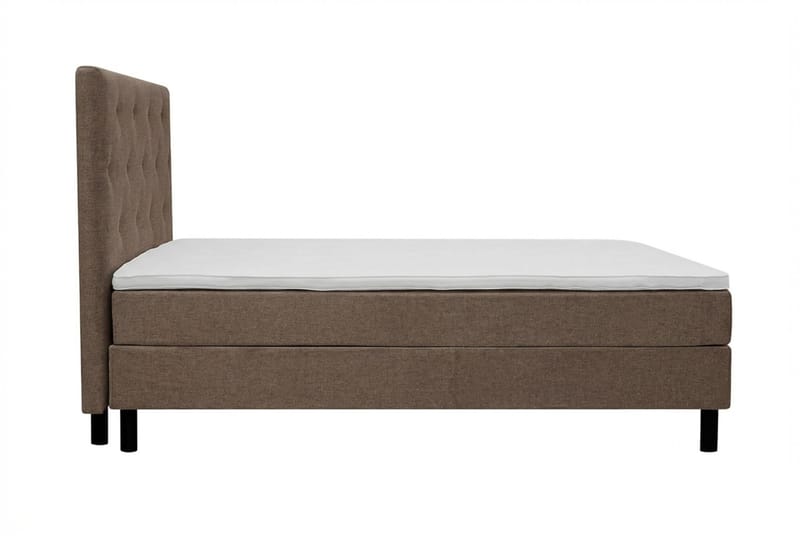 Dream Komplett Sängpaket 160x200 cm Assymetriska knappar - Brun - Möbler - Säng - Kontinentalsäng