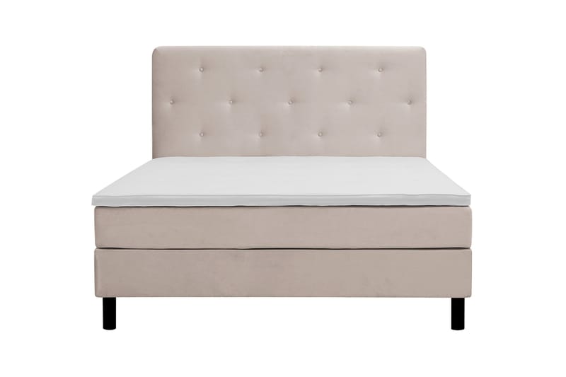 Dream Komplett Sängpaket 180x200 cm Assymetriska knappar - Beige - Möbler - Säng - Kontinentalsäng