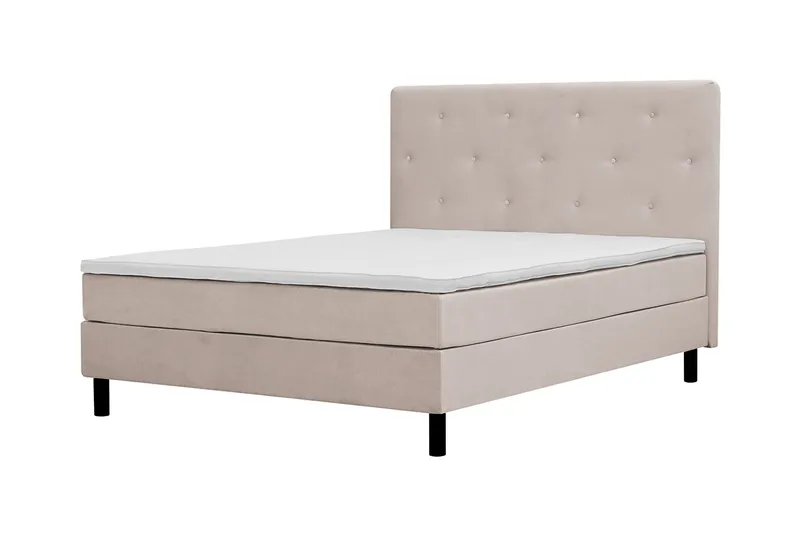 Dream Komplett Sängpaket 180x200 cm Assymetriska knappar - Beige - Möbler - Säng - Kontinentalsäng