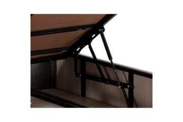 Dubbel Sängram & Sänggavel Argentu Grey - 140 x 190 x 38 cm - Möbler - Säng - Sängram & sängstomme
