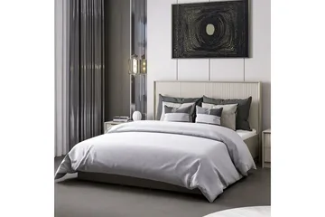Dubbel Sängram & Sänggavel Fruitland Stone (150 x 35 x 208 cm) - Grå - Möbler - Säng - Sängram & sängstomme