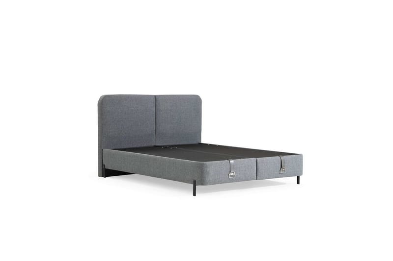 Dubbel Sängram & Sänggavel Harlee Grå - 180 x 38 x 210 cm - Möbler - Säng - Sängram & sängstomme