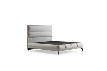Dubbel Sängram & Sänggavel Mashli Grå - 140 x 41 x 200 cm - Möbler - Säng - Sängram & sängstomme
