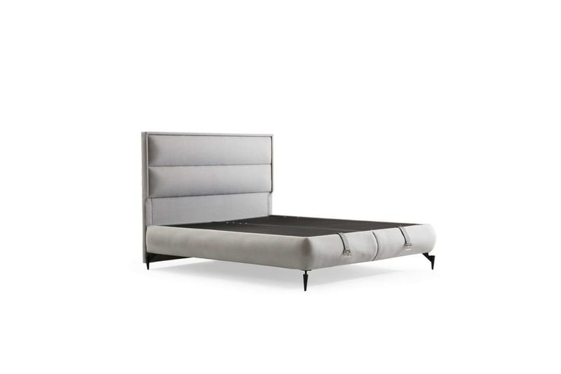 Dubbel Sängram & Sänggavel Mashli Grå, 160 x 41 x 200 cm