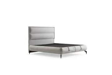 Dubbel Sängram & Sänggavel Mashli Grå - 180 x 41 x 200 cm - Möbler - Säng - Sängram & sängstomme