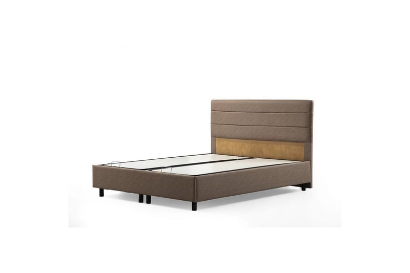 Dubbel Sängram & Sänggavel Selora Brun - 150 x 110 x 200 cm - Möbler - Säng - Sängram & sängstomme