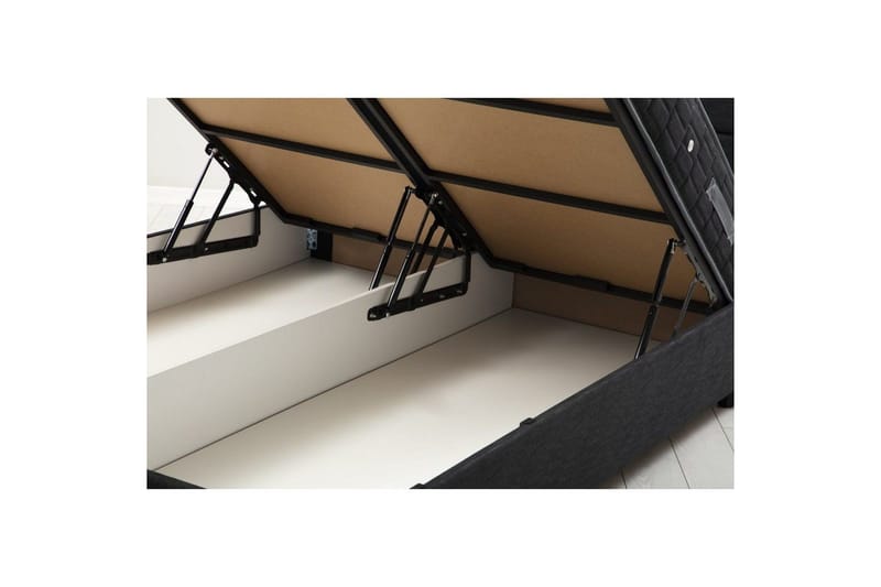 Dubbel Sängram & Sänggavel Sonyi Antracit - 150 x 110 x 200 cm - Möbler - Säng - Sängram & sängstomme