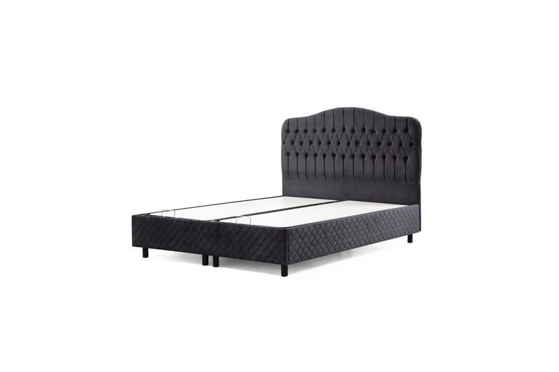 Dubbel Sängram & Sänggavel Subato Anthracite - 160 x 125 x 200 cm - Möbler - Säng - Sängram & sängstomme