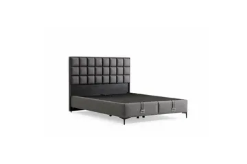 Dubbel Sängram & Sänggavel Sube Grå - 160 x 38 x 200 cm - Möbler - Säng - Sängram & sängstomme