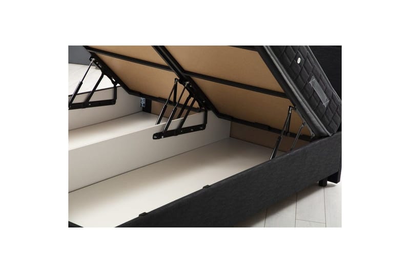 Dubbel Sängram & Sänggavel Sudalmuni antracit - 140 x 110 x 200 cm - Möbler - Säng - Sängram & sängstomme