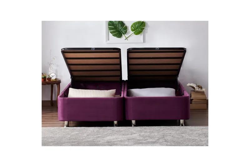 Dubbel Sängram Mytikas Dubbel Mytikas - 160 x 200 x 38 cm - Möbler - Säng - Sängram & sängstomme