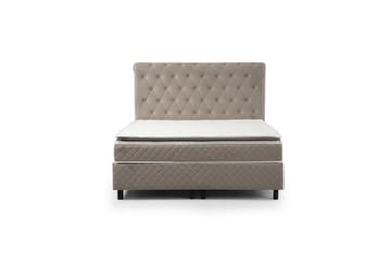 Dubbelmadrass, Bas & Huvudgavel Sudamoon Set Beige