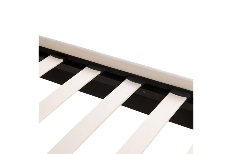 Dubbelsäng av sammet 140 x 200 Beige FLAYAT - Möbler - Säng - Sängram & sängstomme