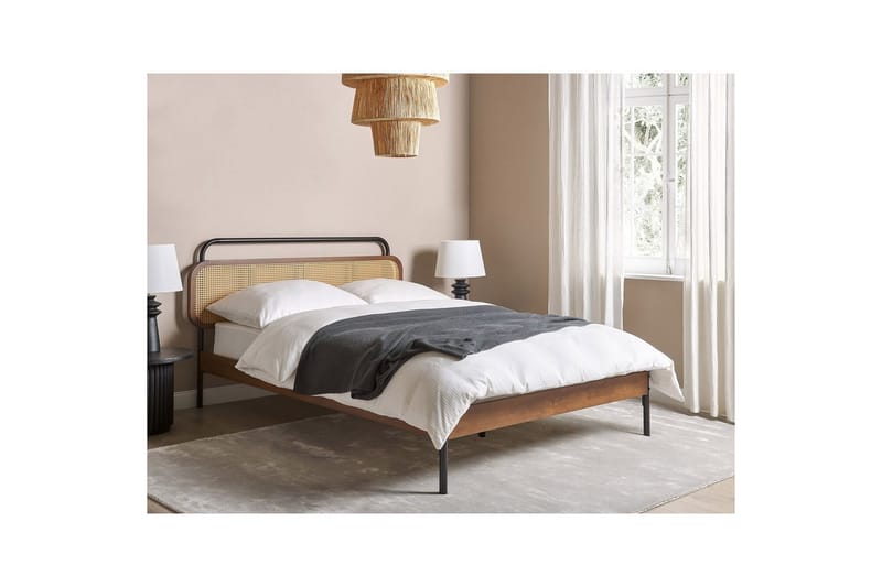 Dubbelsäng Boussicourt med lamellram 140x200 cm - 140x200 cm - Möbler - Säng - Ramsäng