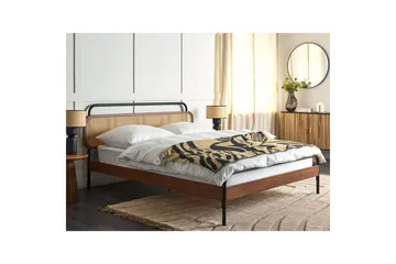 Dubbelsäng Boussicourt med lamellram 160x200 cm - 160x200 cm - Möbler - Säng - Sängram & sängstomme
