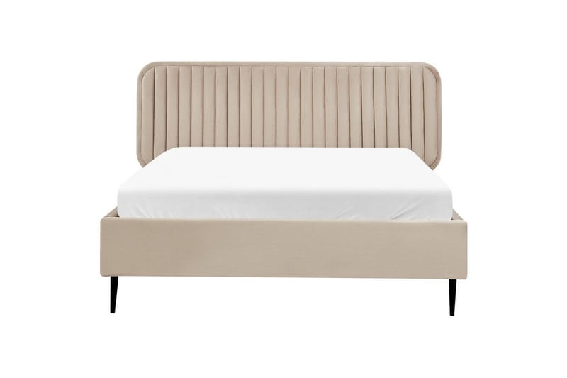 Dubbelsäng Brin med lamellram Taupe-Svart, 140x200 cm - Taupe-Svart, 140x200 cm - Möbler - Säng - Sängram & sängstomme