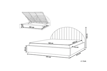 Dubbelsäng Chadenet med förvaring 180x200 cm - 180x200 cm - Möbler - Säng - Sängar med förvaring