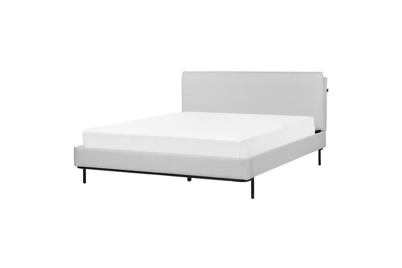 Dubbelsäng Corio med lamellram Grå-Svart, 160x200 cm - Grå-Svart, 160x200 cm - Möbler - Säng - Ramsäng