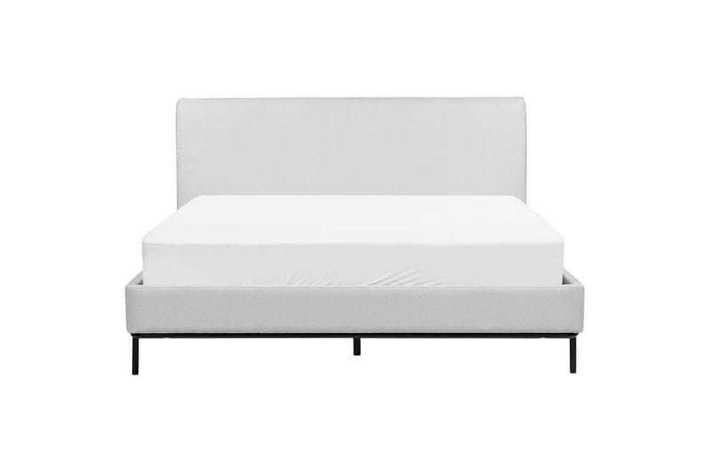 Dubbelsäng Corio med lamellram Grå-Svart, 160x200 cm - Grå-Svart, 160x200 cm - Möbler - Säng - Dubbelsäng