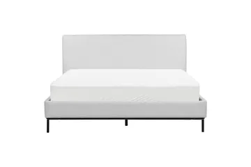 Dubbelsäng Corio med lamellram Grå-Svart, 160x200 cm - Grå-Svart, 160x200 cm - Möbler - Säng - Dubbelsäng