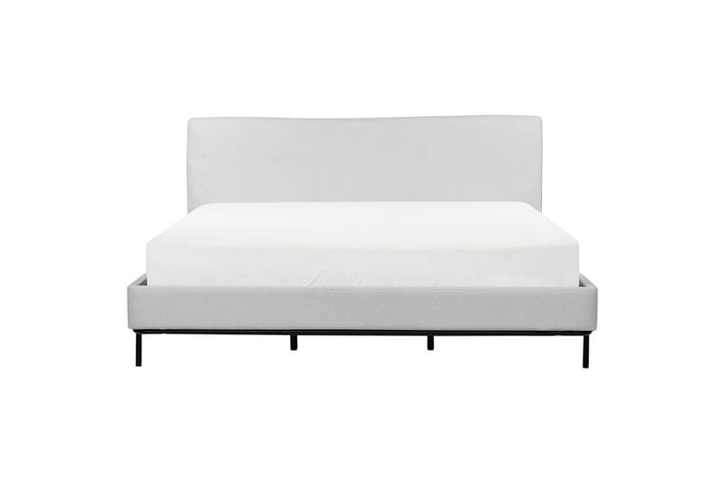 Dubbelsäng Corio med lamellram Grå-Svart, 180x200 cm - Grå-Svart, 180x200 cm - Möbler - Säng - Dubbelsäng