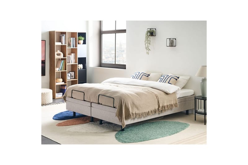 Dubbelsäng Duke Beige-Svart - Beige-Svart - Möbler - Säng - Sängram & sängstomme