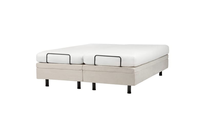 Dubbelsäng Duke II Beige-Svart, 160x200 cm - Beige-Svart, 160x200 cm - Möbler - Säng - Komplett sängpaket