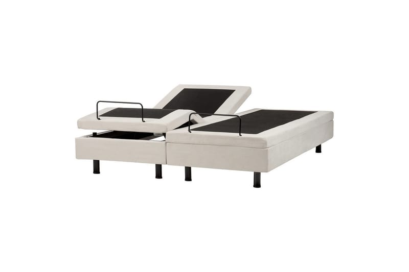 Dubbelsäng Duke II Beige-Svart, 160x200 cm - Beige-Svart, 160x200 cm - Möbler - Säng - Komplett sängpaket