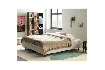 Dubbelsäng Duke II Beige-Svart, 180x200 cm - Beige-Svart, 180x200 cm - Möbler - Säng - Dubbelsäng
