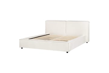 Dubbelsäng Linards med lamellram Vit, 160x200 cm - Vit, 160x200 cm - Möbler - Säng - Sängram & sängstomme