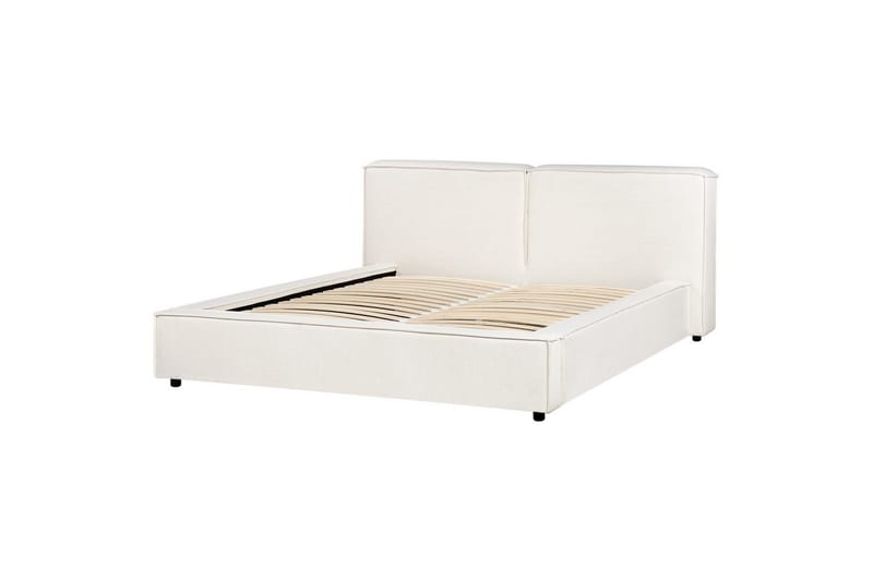 Dubbelsäng Linards med lamellram Vit, 160x200 cm - Vit, 160x200 cm - Möbler - Säng - Sängram & sängstomme