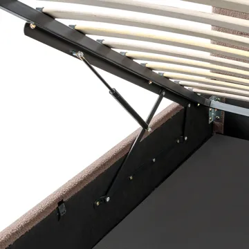 Dubbelsäng Massognes 140x200 cm - Taupe - Möbler - Säng - Sängram & sängstomme