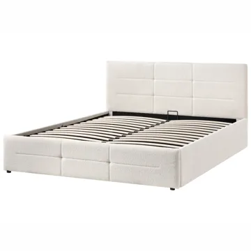 Dubbelsäng Massognes 160x200 cm - Off-White - Möbler - Säng - Sängram & sängstomme