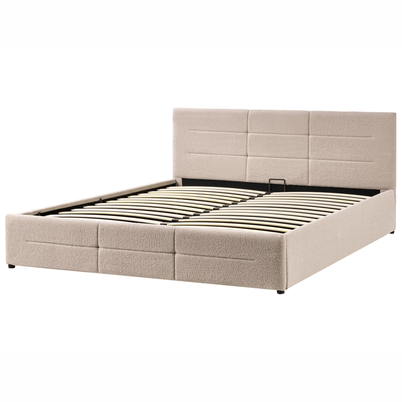 Dubbelsäng Massognes 180x200 cm - Beige - Möbler - Säng - Sängram & sängstomme