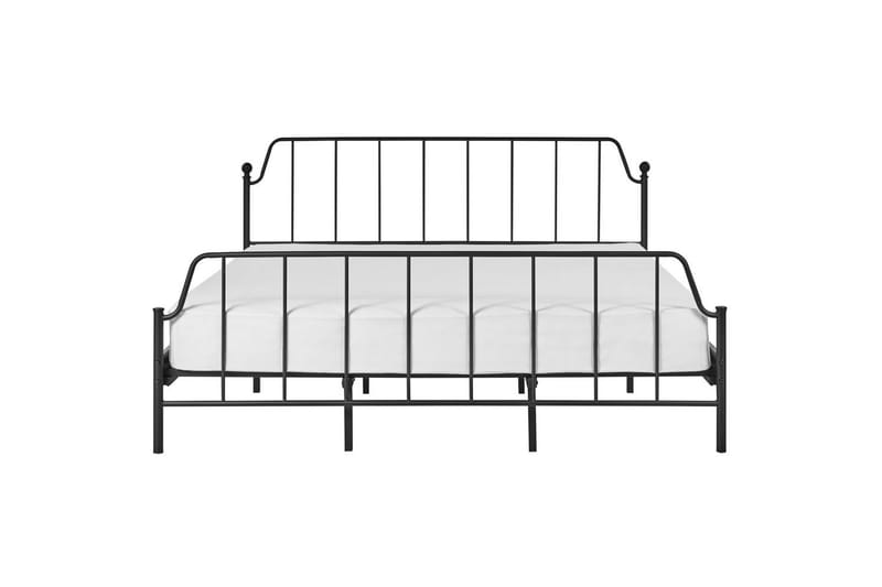 Dubbelsäng Mauressac med lamellram Svart, 180x200 cm - Svart, 180x200 cm - Möbler - Säng - Sängram & sängstomme