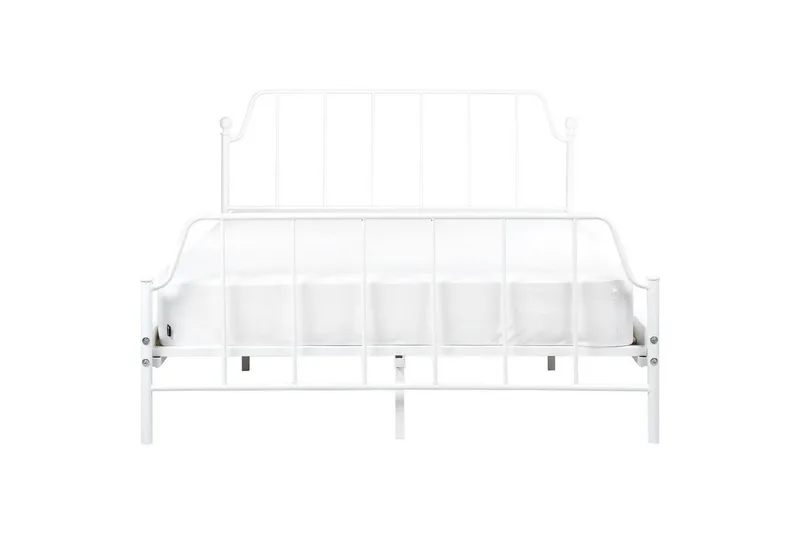 Dubbelsäng Mauressac med lamellram Vit, 140x200 cm - Vit, 140x200 cm - Möbler - Säng - Sängram & sängstomme