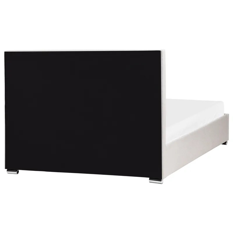 Dubbelsäng med förvaring Rouen 140x200 cm - Ljusbeige - Möbler - Säng - Sängram & sängstomme