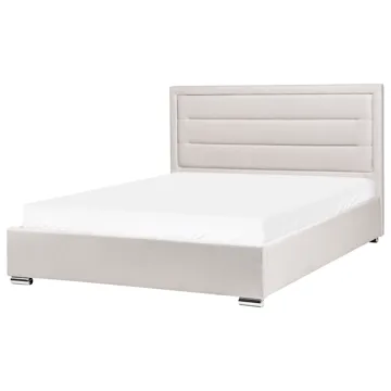 Dubbelsäng med förvaring Rouen 160x200 cm - Ljusbeige - Möbler - Säng - Sängram & sängstomme