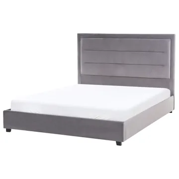 Dubbelsäng med lamellram Rouen 140x200 cm - Mörkgrå - Möbler - Säng - Sängram & sängstomme