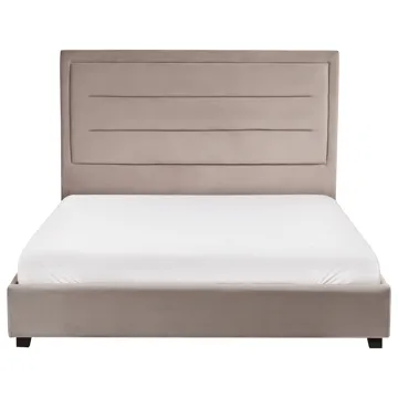 Dubbelsäng med lamellram Rouen 140x200 cm - Taupe - Möbler - Säng - Sängram & sängstomme