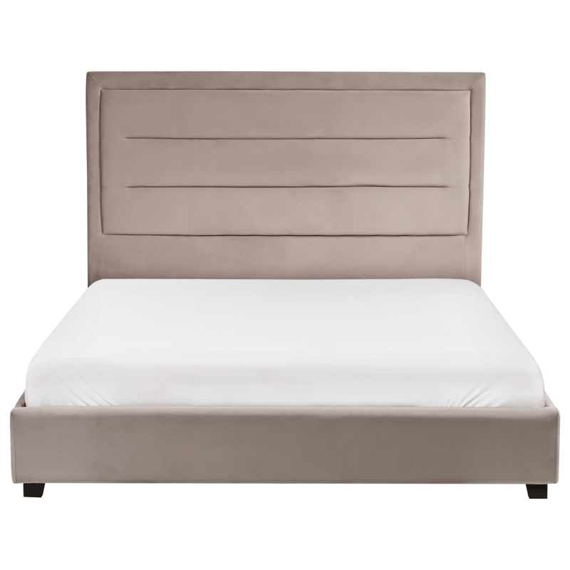 Dubbelsäng med lamellram Rouen 140x200 cm - Taupe - Möbler - Säng - Sängram & sängstomme