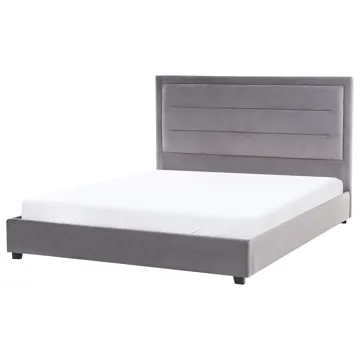 Dubbelsäng med lamellram Rouen 160x200 cm - Mörkgrå - Möbler - Säng - Sängram & sängstomme