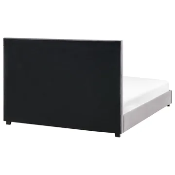 Dubbelsäng med lamellram Rouen 160x200 cm - Mörkgrå - Möbler - Säng - Sängram & sängstomme