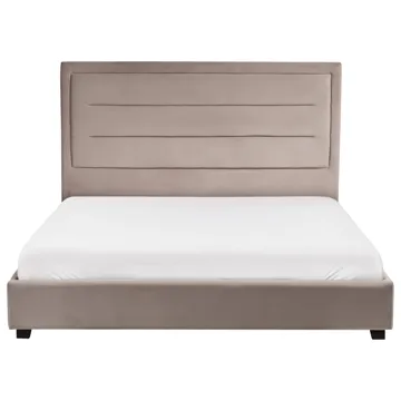 Dubbelsäng med lamellram Rouen 160x200 cm - Taupe - Möbler - Säng - Sängram & sängstomme