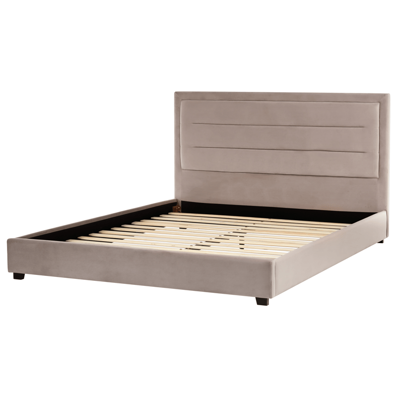 Dubbelsäng med lamellram Rouen 180x200 cm - Taupe - Möbler - Säng - Sängram & sängstomme