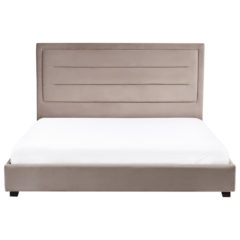 Dubbelsäng med lamellram Rouen 180x200 cm - Taupe - Möbler - Säng - Sängram & sängstomme